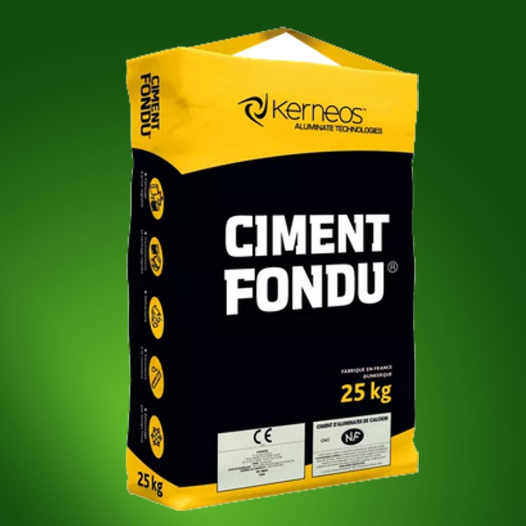 Ciment Fondue Feuerfestzement schwarz