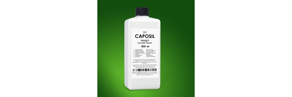 Neuer Wirkstoff für Oberflächen - CAPOSIL - Neuer Wirkstoff für Oberflächen - CAPOSIL